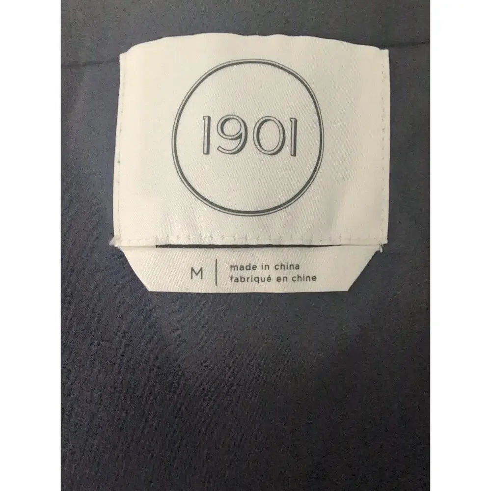 1901 Multicolor Tweed Fringe Jacket Blazer Preppy Chic M - Picture 9 of 9